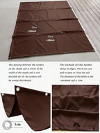 Retractable Wave Sun Shade Sail 8' x 23' Waterproof Pergola Shade Cloth Cover - Image 4