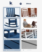 Oversized Outdoor Rocking Chair, HDPE Patio Rockers - Image 8