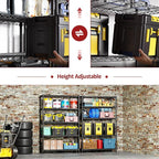 IZEUK 1750 LBS Garage Shelving Wide Storage Shelves Metal Shelves Heavy Duty - Image 5