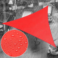 Royal Shade 11' x 12' x 16.3' Red Triangle Waterproof Sun Shade Sail Order to by RoyalShade