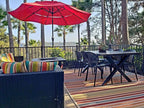 2xhome Set of 2 Patio Dining Chairs | Modern Stackable Outdoor Pool Side Chair - Image 2