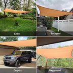 Sun Shade Sail 13'x19' Peach Fuzz Rectangle Custom Size | 95% UV Block - Image 7