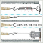 Amgo Custom Size 13' x 14' x 19.1' Beige Right Triangle Sun Shade Sail UPF50+ - Image 7