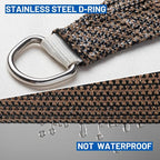 20' x 20' x 28.3' Brown Right Triangle Shade Sail SS-138 | 95% UV Block - Image 6