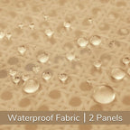 Outdoor Sheer Curtains for Patio Waterproof, 2 Panels Rod Pocket Indoor/Outdoor - Image 5