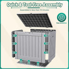 Devoko 40 Gallon Deck Box Lockable Outdoor Storage Box Waterproof - Image 5
