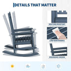 HDPE Rocking Chair Outdoor Set of 2 - Image 5