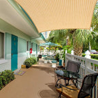 Eden's Decor Straight Flat-Edged 4' x 19' Beige Sun Shade Sail Rectangular - Image 7