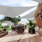Patio Paradise 8' x 8' x 7'10" Sun Shade Sail Triangle Canopy, Permeable Shade by Patio