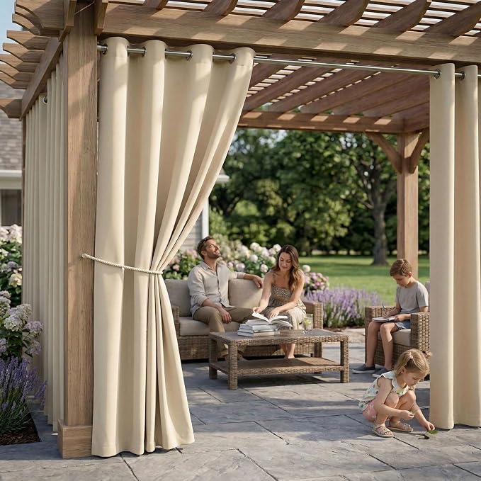DIVA EN CAMINO DEC Outdoor Patio Curtain Waterproof Darkening Thermal Insulated - Image 2