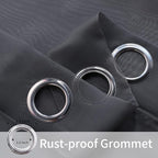 BONZER Outdoor Sheer Curtains for Patio Waterproof 2 Panels | Light Filtering - Image 3