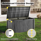 230 Gallon Outdoor Deck Box, Resin Waterproof Storage Box - Image 4