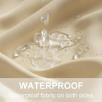 RYB HOME Outdoor Curtains for Patio Deck, Waterproof & Block Sunlight | Thermal - Image 5