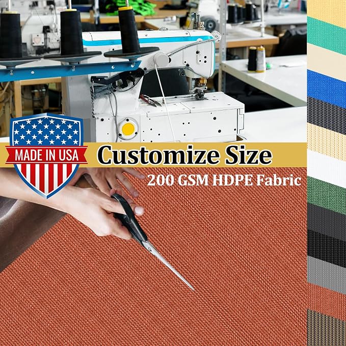 Shade&Beyond Customized Size 7' X 16' Shade Cloth - Image 3