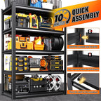 46''W Garage Shelving, AdjustableTall Heavy Duty Shelving, 5T Garage Shelves - Image 8