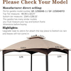 SCOCANOPY Light Beige Ripstop Replacement Top Compatible - Image 2