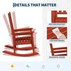 HDPE Rocking Chair Outdoor Set of 2 - Image 3