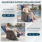 Zero Gravity Patio Swivel Recliner Chair - Image 5