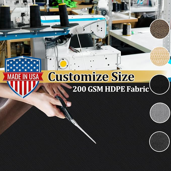 Shade&Beyond Customized Size 17' X 21' Shade Cloth - Image 3