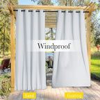 NICETOWN 2 Panels Outdoor Curtains - Image 6