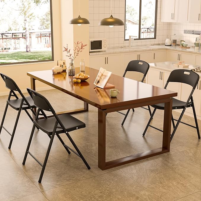 Bonnlo 20-Pack Black Plastic Folding Chairs, Portable Seat - Image 7
