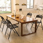 Bonnlo 2-Pack Black Plastic Folding Chairs, Portable Seat - Image 7