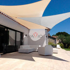 Patio Paradise 14' x 14' x 13'10" Sun Shade Sail Triangle Canopy, Permeable - Image 4