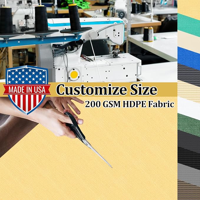 Shade&Beyond Customized Size 8' X 18' Shade Cloth - Image 3