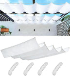 Retractable Waterproof Wave Awning Cover 3' x 4' by WoaceSunShadeSail