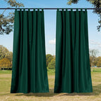 NICETOWN Outdoor Curtains for Patio Waterproof 4 Panels, Tab Top Thermal - Image 2