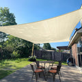 Sun Shade Sail 10'x24' Butter Cream Rectangle Custom Size | 95% UV Block by SUNLAX