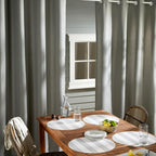 TOWN & COUNTRY BASICS Cabana Solid Heavyweight Indoor Outdoor Curtains - Image 4