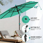 9 FT Patio Umbrella for Outdoor, Outdoor Table Umbrella - Image 5