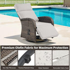Dual-Adjust Swivel Outdoor Recliner Chair Set of 3 - Image 6