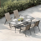 IDEALHOUSE Stackable Patio Chairs, Textilene Fabric Outdoor Dining Chairs - Image 3