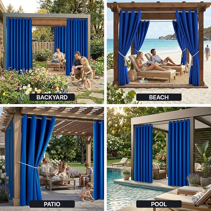 Waterproof Outdoor Curtain W105 x L108 - Image 9
