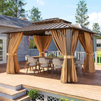 Aoxun Gazebo 10x12 Hardtop Gazebo - Image 8