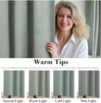 H.VERSAILTEX Bedroom Curtains Blackout Linen Blackout Curtains 84 Inches Long - Image 5