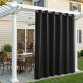 Set of 2 Outdoor Curtains for Patio Waterproof, Breathable Grommet Panels for by Sunshelf