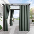 RYB HOME Outdoor Curtains for Patio Waterproof Privacy Thermal Insulated | by RYBHOME