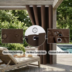 Waterproof Outdoor Curtain W52 x L84 - Image 5