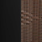 Flash Furniture Lila Medium Brown Rattan Indoor-Outdoor Restaurant Stack Chair - Image 12