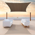 Colourtree TAPR0810 Custom Size 6' x 21' Brown Sun Shade Sail UPF50 Canopy UV by ColourTree