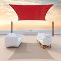 Colourtree TAPR0810 Custom Size 15' x 15' Red Sun Shade Sail UPF50 Canopy UV by ColourTree