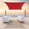 Colourtree TAPR0810 Custom Size 9' x 13' Red Sun Shade Sail UPF50 Canopy UV by ColourTree