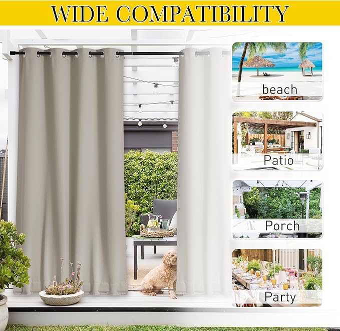 NICETOWN Windproof Outdoor Curtains - Image 7