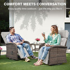 Dual-Adjust Outdoor Swivel Recliner Chair – Reclining Patio Chair - Image 7