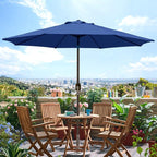 9' Outdoor Patio Umbrella, Outdoor Table Umbrella, Yard Umbrella, Market - Image 5