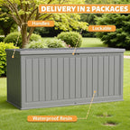Flamaker Resin Deck Box 270 Gallon, XXL Waterproof Storage Box - Image 3