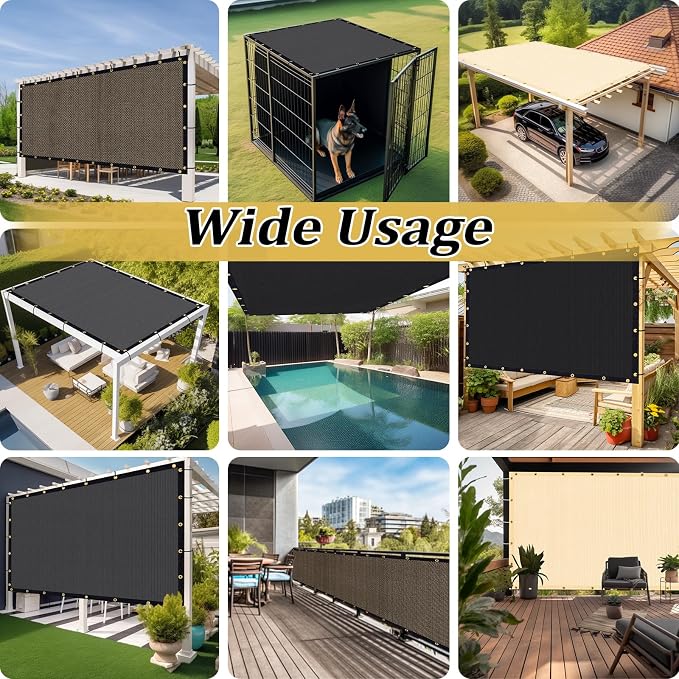 Shade&Beyond Customized Size 6' X 24' Shade Cloth - Image 6